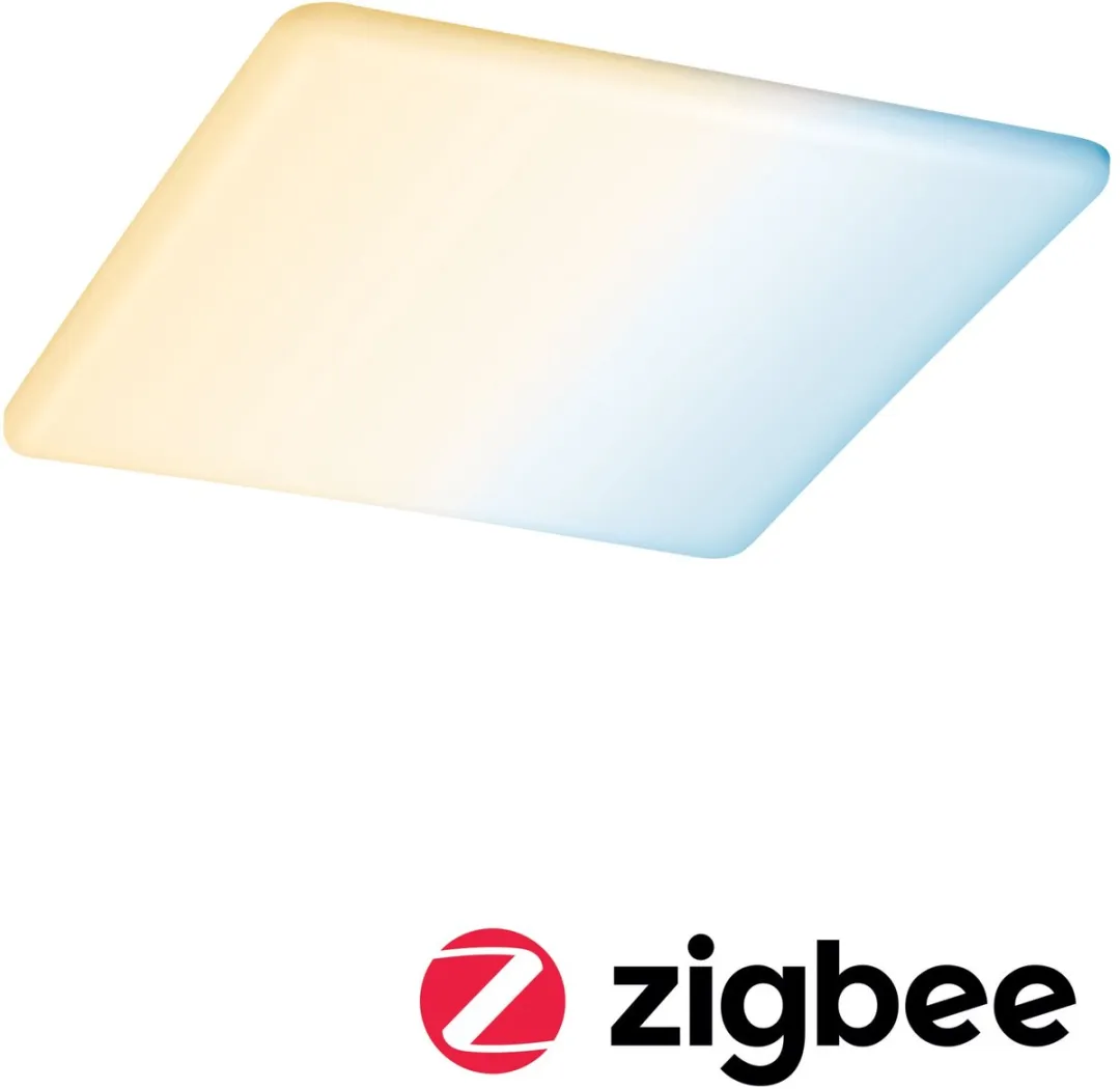 Paulmann VariFit LED-inbouwpaneel Zigbee 3.0 Veluna 17W - 1300lm Tunable White - 215x215mm - IP44