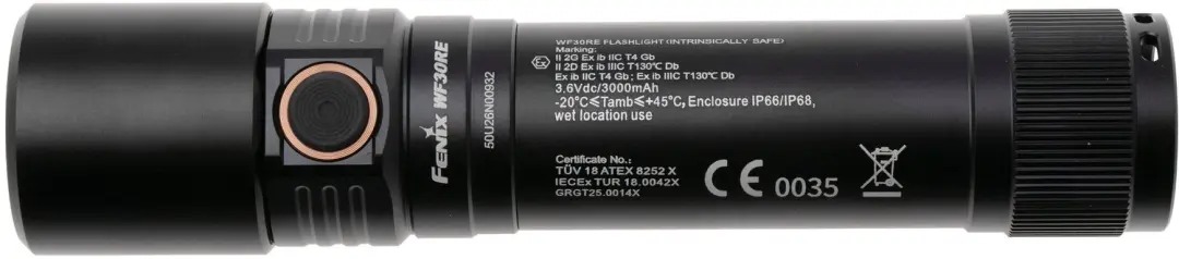 Fenix WF30RE Explosieveilige Zaklamp