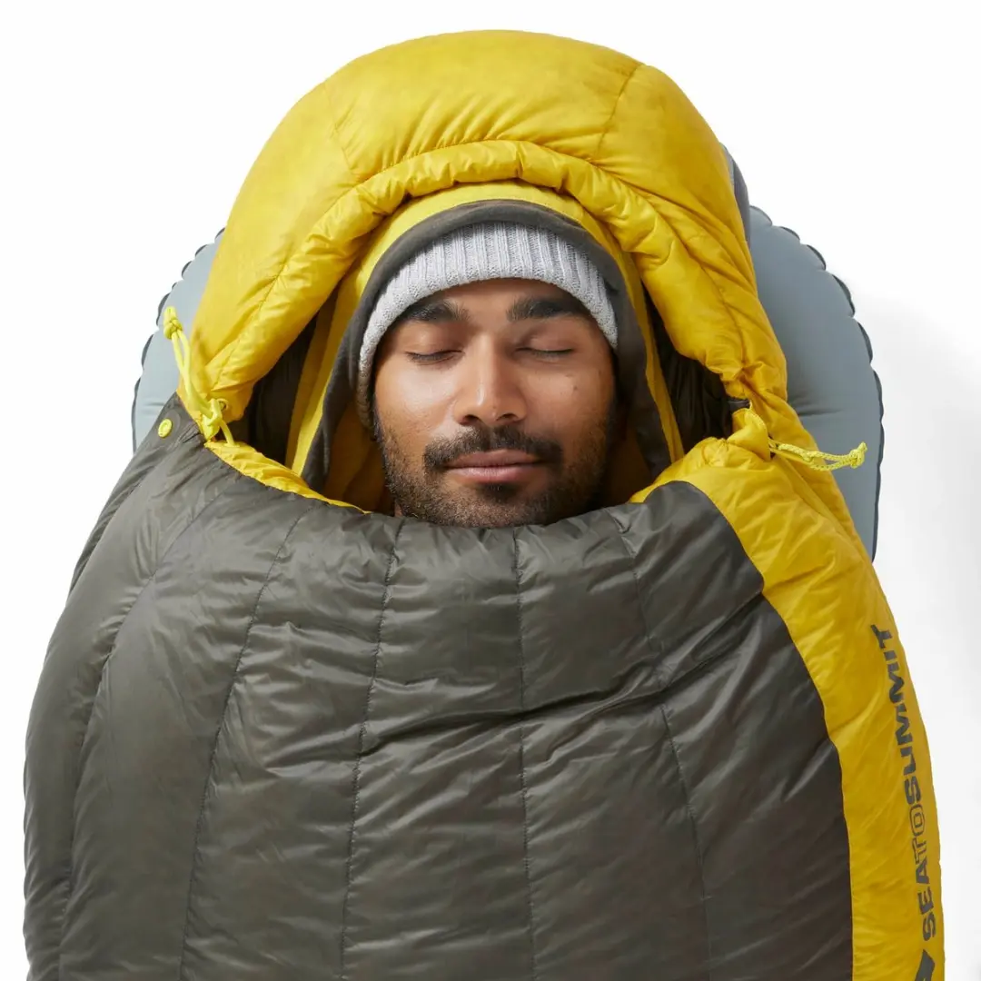 Sea to Summit Spark Slaapzak Geel Regular Left Zipper - afbeelding 6 van 6
