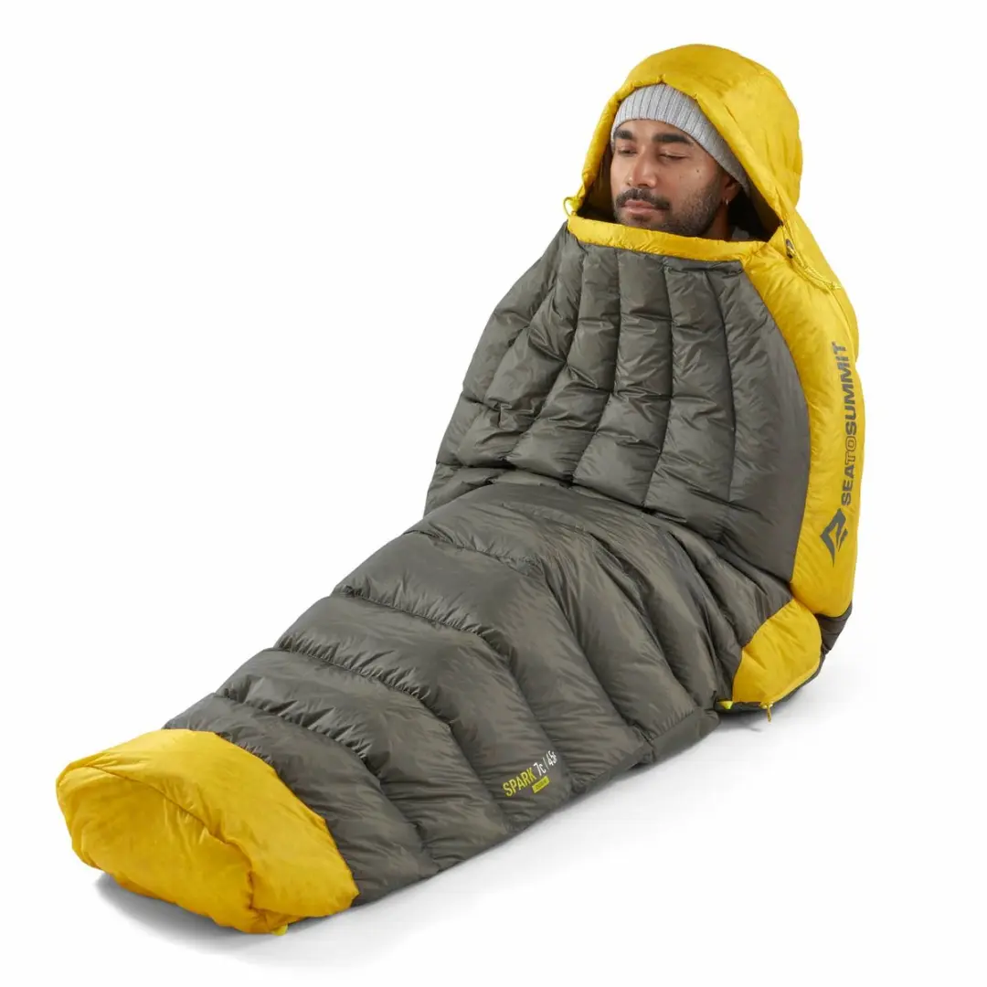 Sea to Summit Spark Slaapzak Geel Regular Left Zipper - afbeelding 3 van 6