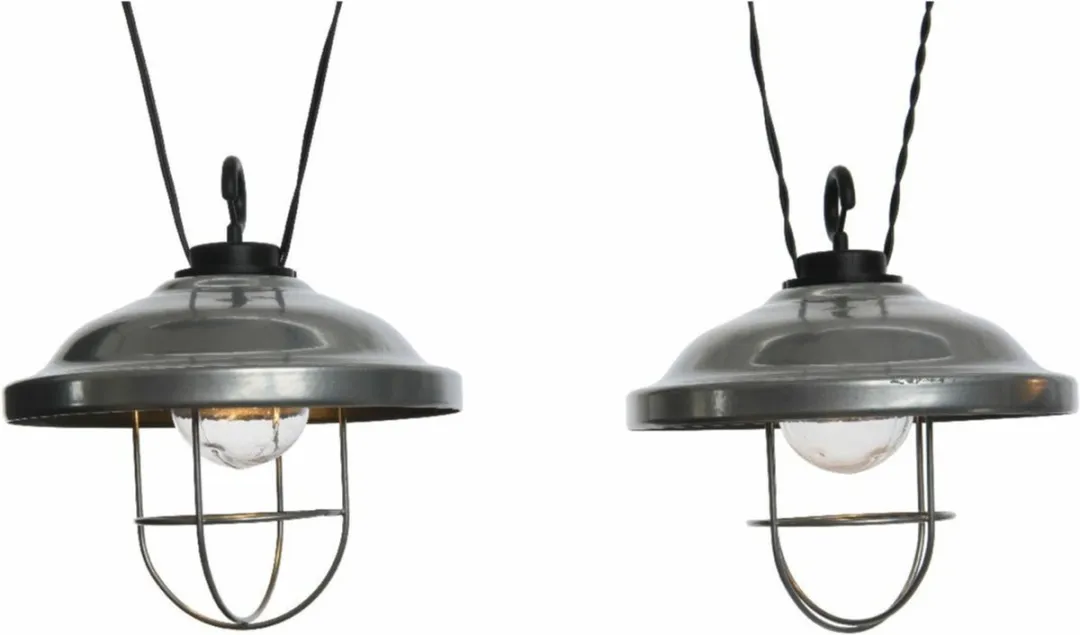 Decoris Solar Tuinverlichting 2,5m - 6 Lampjes Zwart
