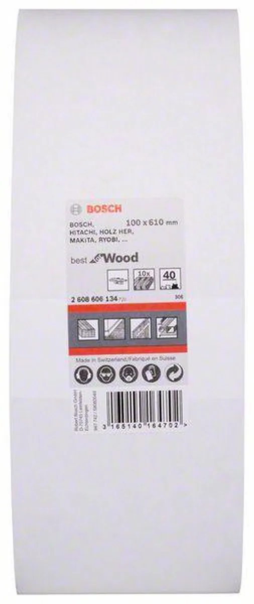 Bosch Professional 10 Banden Schuurmachine 100x610mm - Hout/Muren