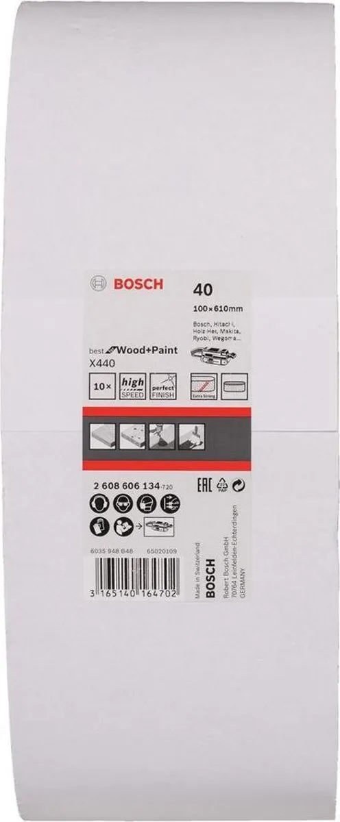 Bosch Professional 10 Banden Schuurmachine 100x610mm