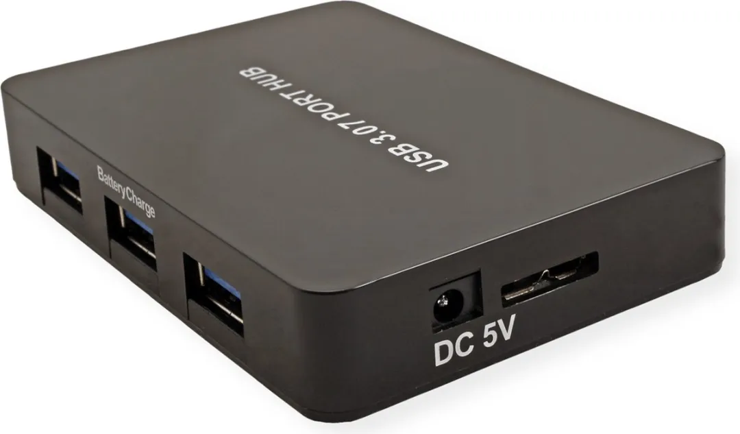 Value USB 3.2 Gen 1 Desktop Hub 7 Poorten - Zwart - afbeelding 5 van 6