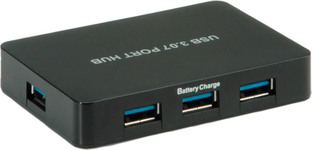 Value USB 3.2 Gen 1 Desktop Hub 7 Poorten - Zwart - afbeelding 2 van 6