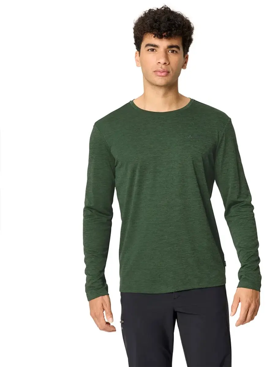 Vaude Essential T-shirt Met Lange Mouwen Groen XL Man