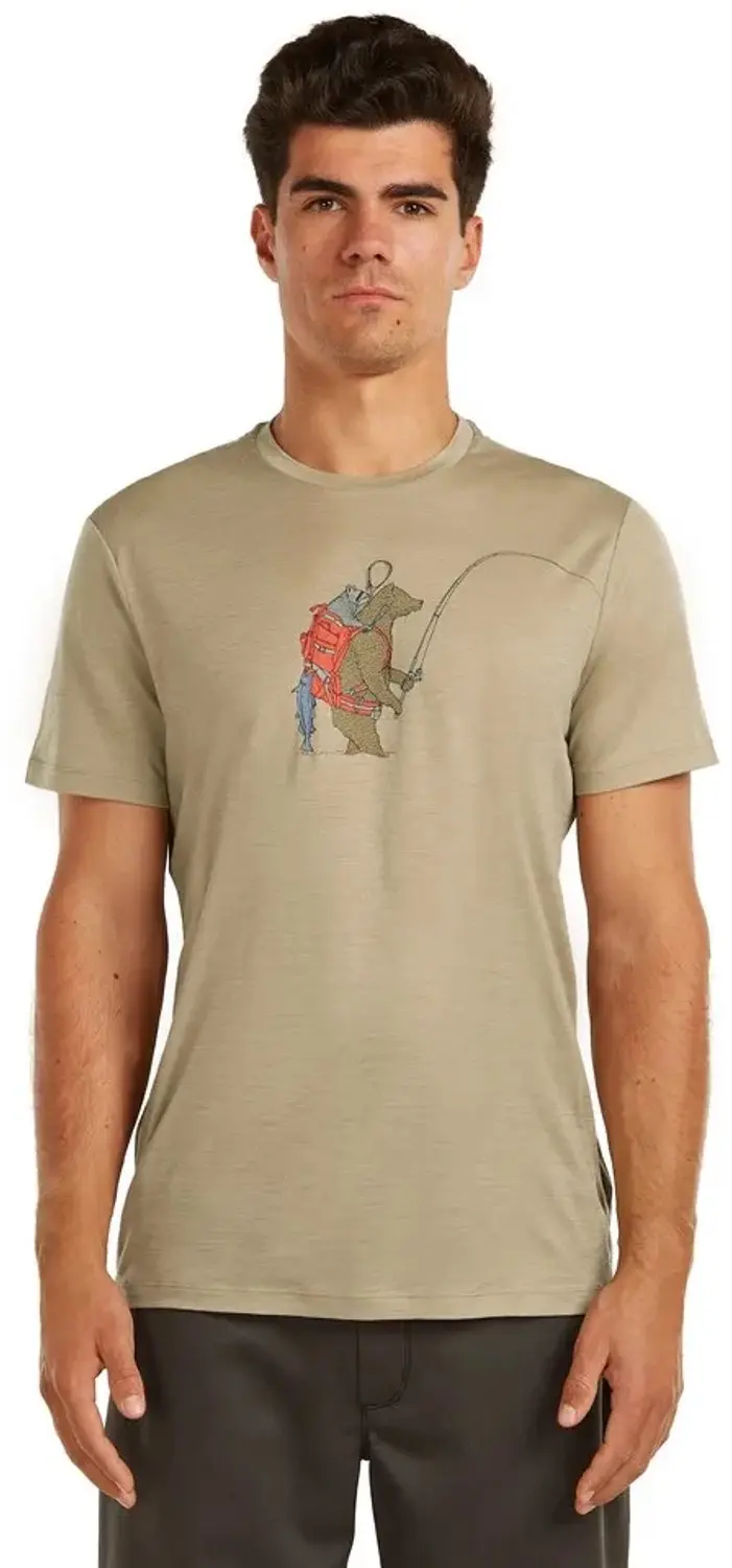 Icebreaker Merino 150 Tech Lite Bear Catch T-shirt Met Korte Mouwen Groen L Man