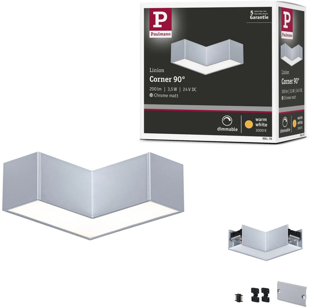 Paulmann Linion Lichtkanaal 90° 24V 3,5W 3000K