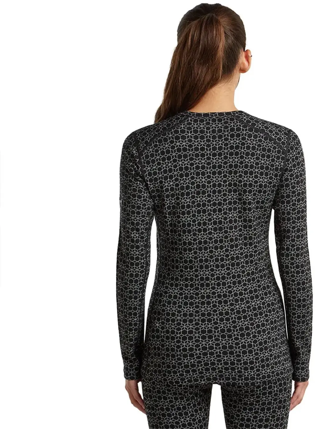 Icebreaker 260 Tech Vertex Alpgeo Longsleeve Dames - Zwart - afbeelding 2 van 4