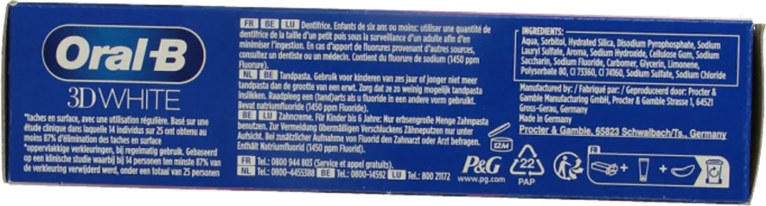 Oral-B 3D White Vitalize Tandpasta 75ml