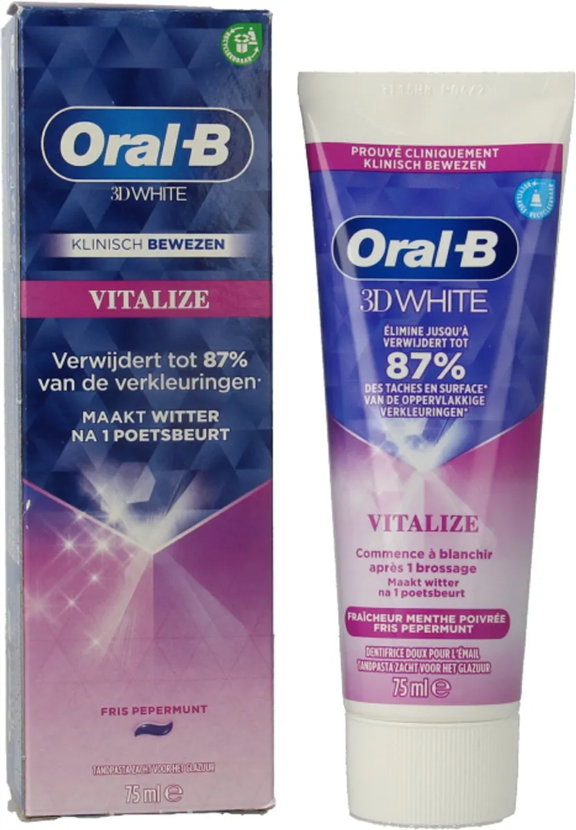 Oral-B 3D White Vitalize Tandpasta 75ml