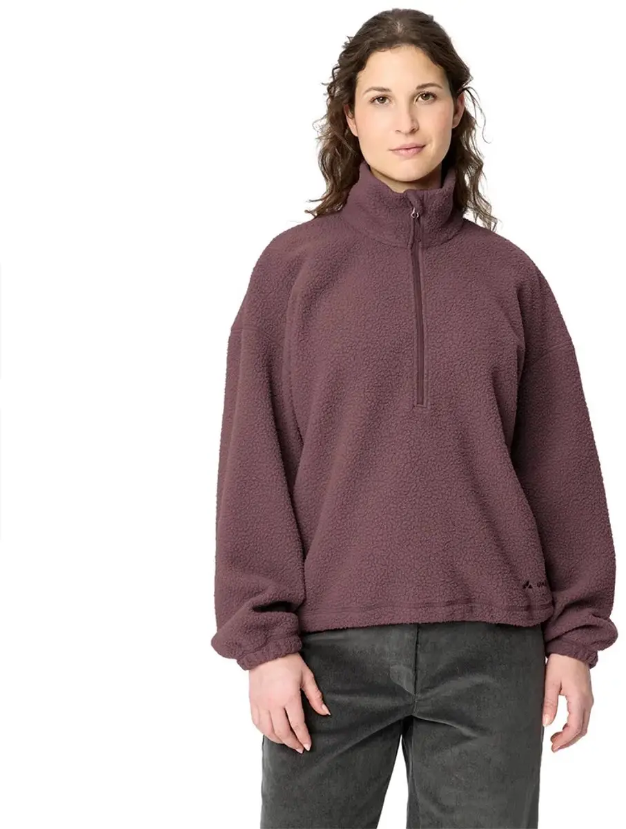 Vaude Najun Sweatshirt Met Halve Rits Paars 40 Vrouw