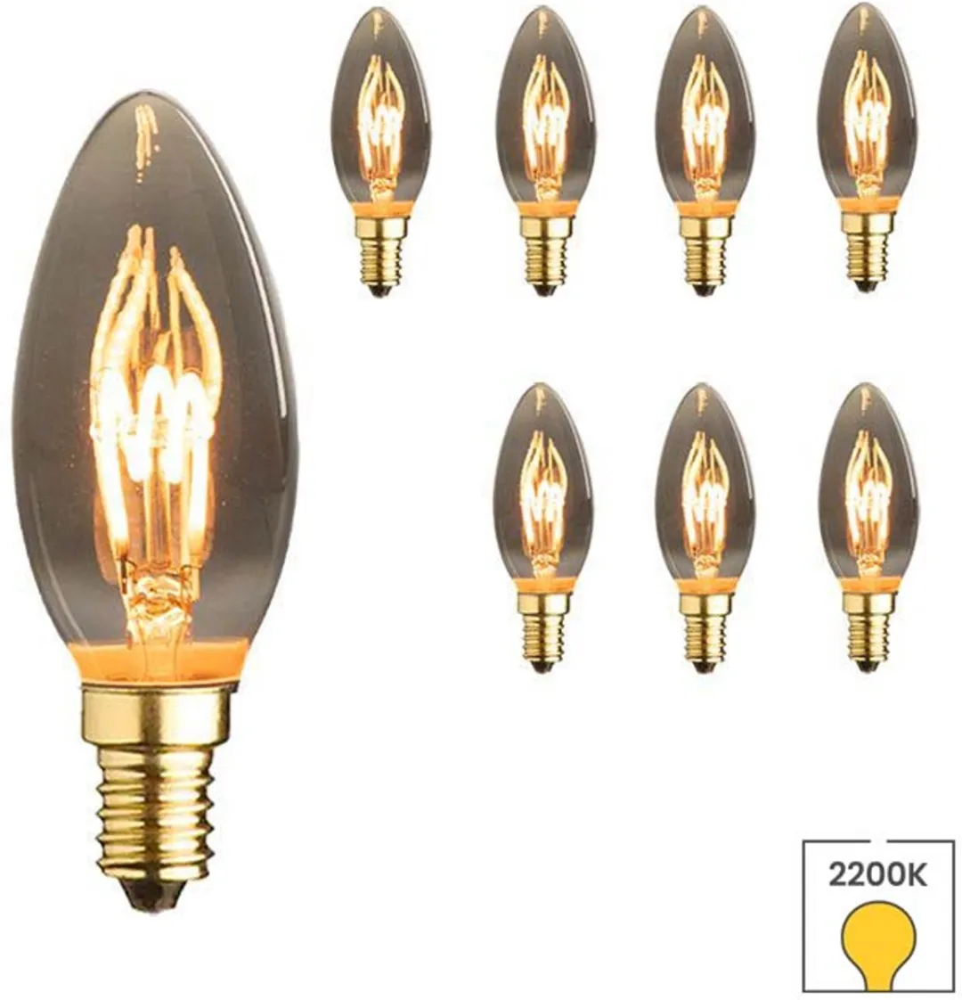 Lybardo E14 Kaarslamp 8-pack