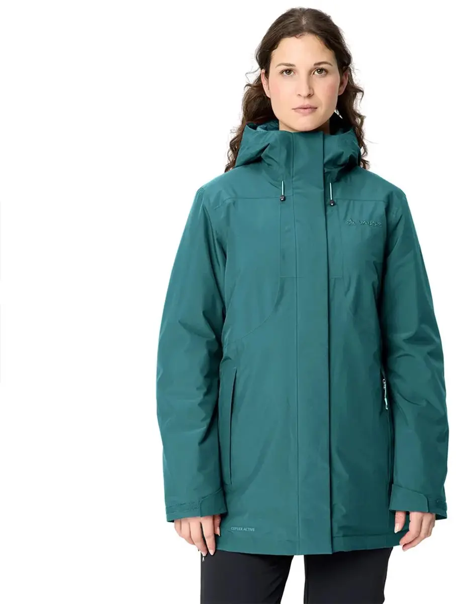 Vaude Rosemoor Padded Parka Groen 40 Vrouw