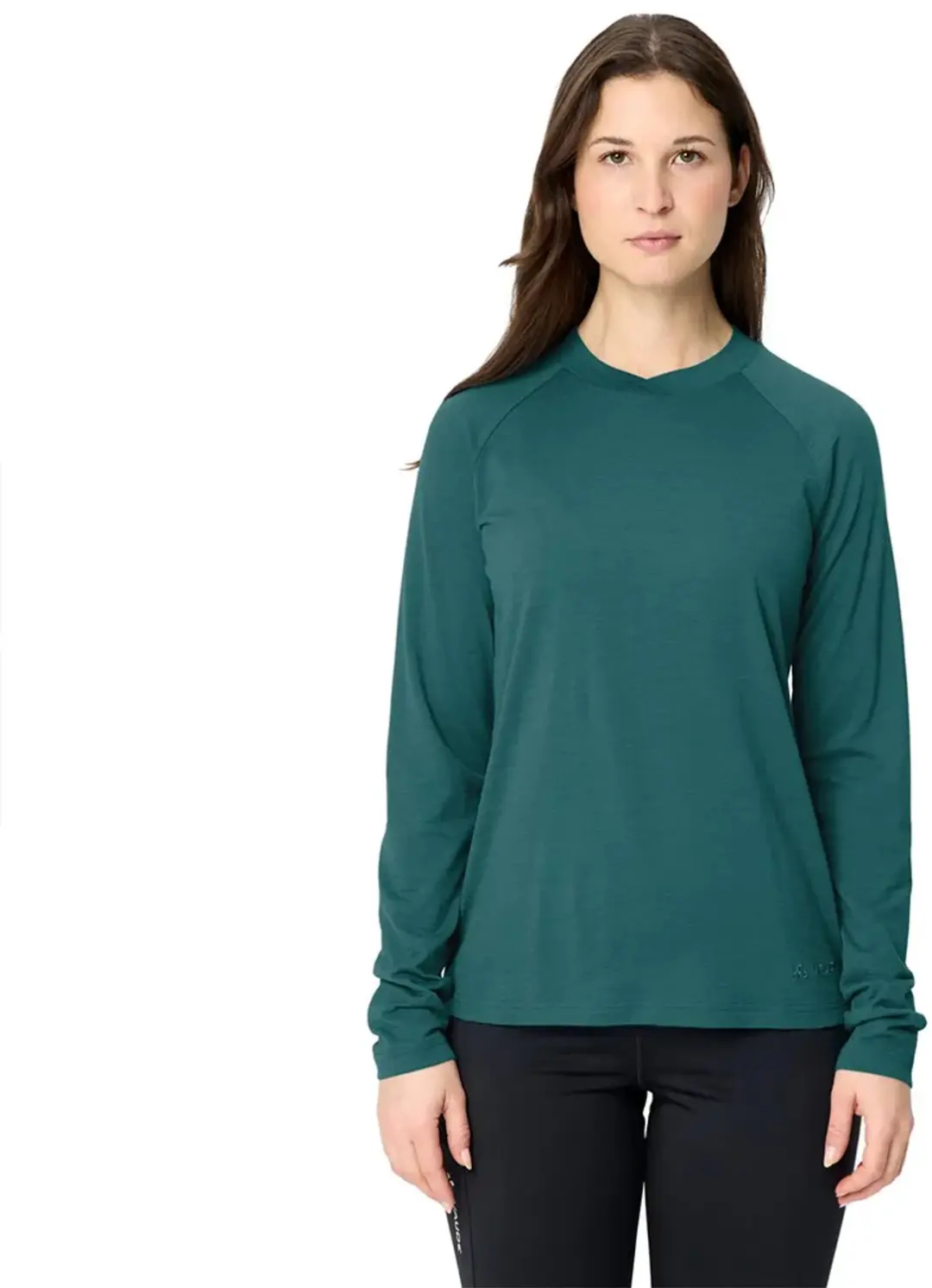 Vaude Essential Wool T-shirt Met Lange Mouwen Groen 42 Vrouw