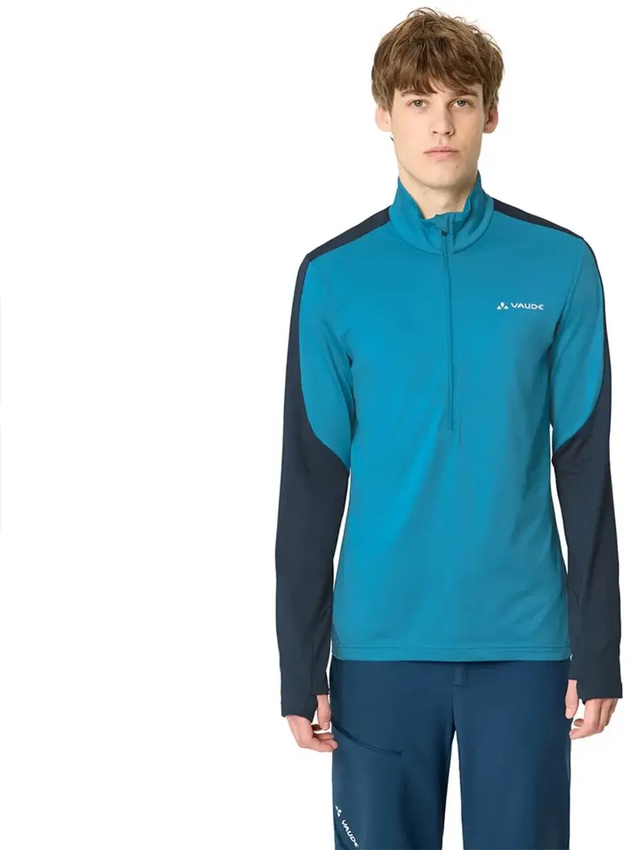Vaude Livigno Ii Sweatshirt Met Halve Rits Blauw XL Man