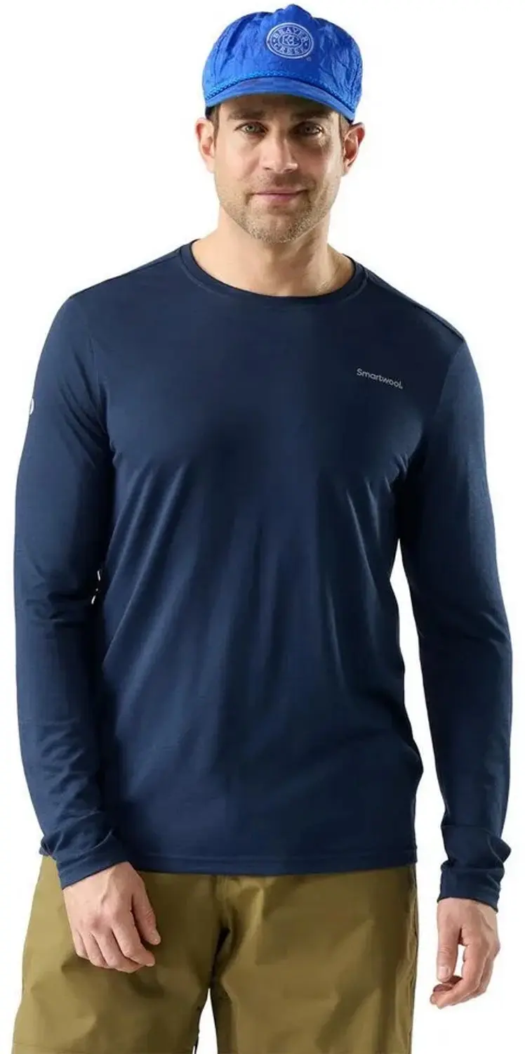 Smartwool Bearly Plaid Active T-shirt Met Lange Mouwen Blauw L Man