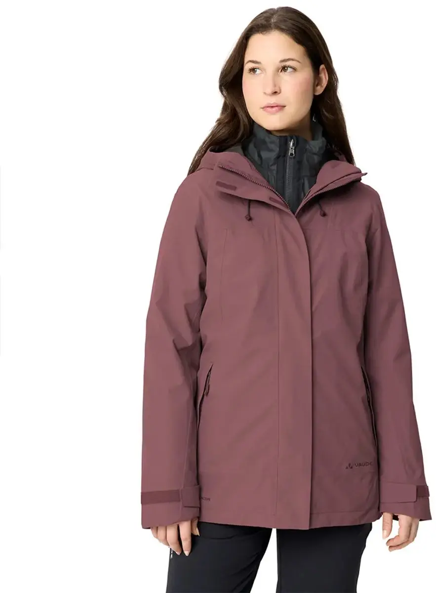 Vaude Neyland 3in1 Afneembare Jas Paars 38 Vrouw