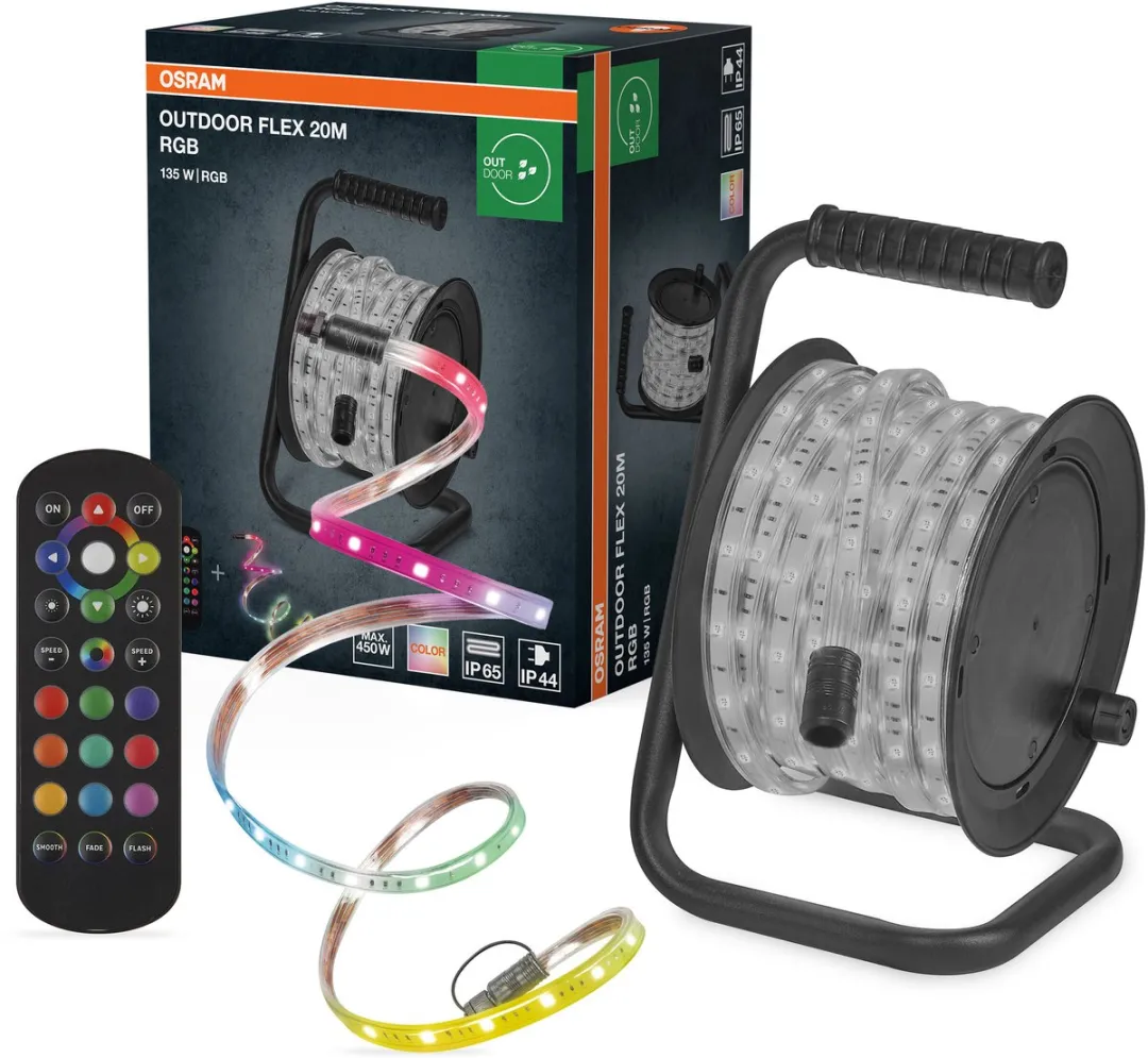 Osram Outdoor Flex RGB LED Strip 20m IP65 - met afstandsbediening
