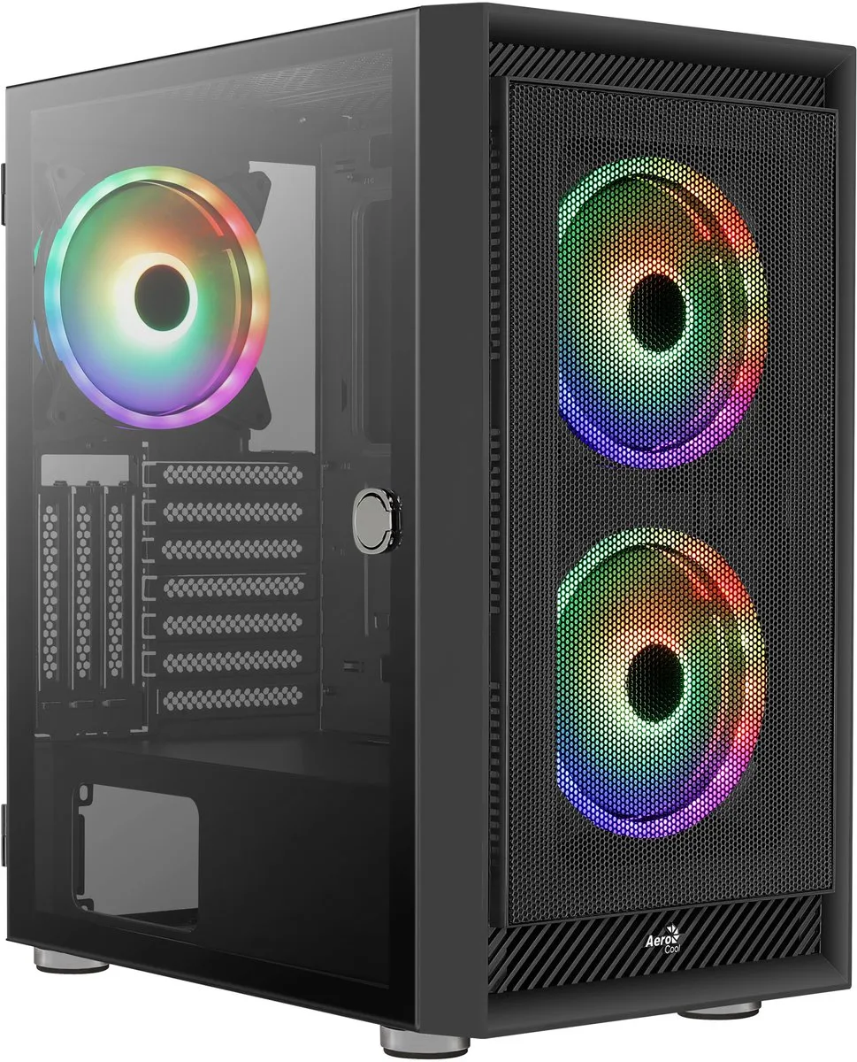 Aerocool Graphite G V3 Middle Tower - 3 Ventilatoren - Zwart