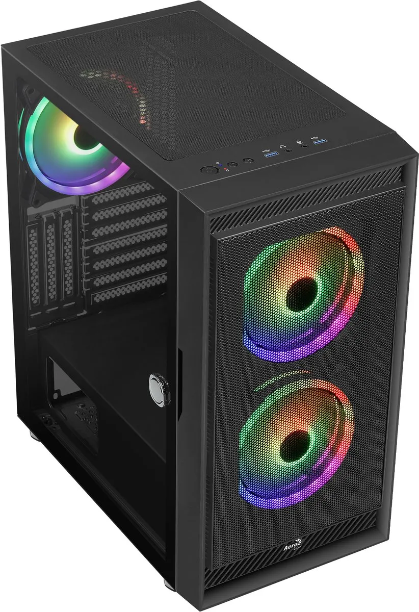 Aerocool Graphite G V3 Middle Tower - 3 Ventilatoren - Zwart