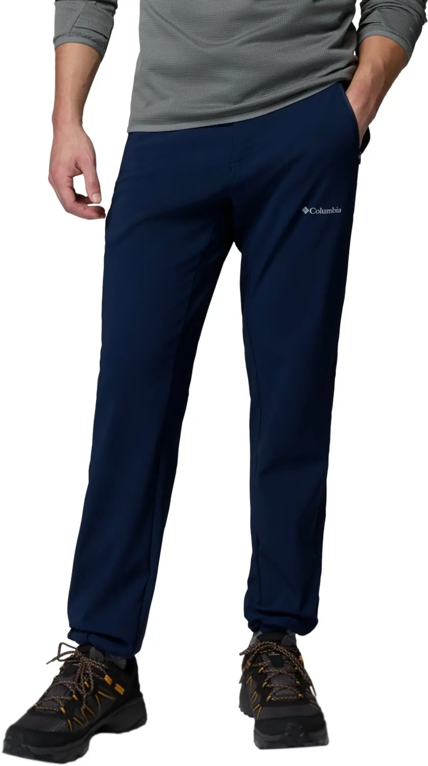 Columbia Essential Hike Brushed Back Pant, Mannen, Marineblauw, Broek, maat: 34-