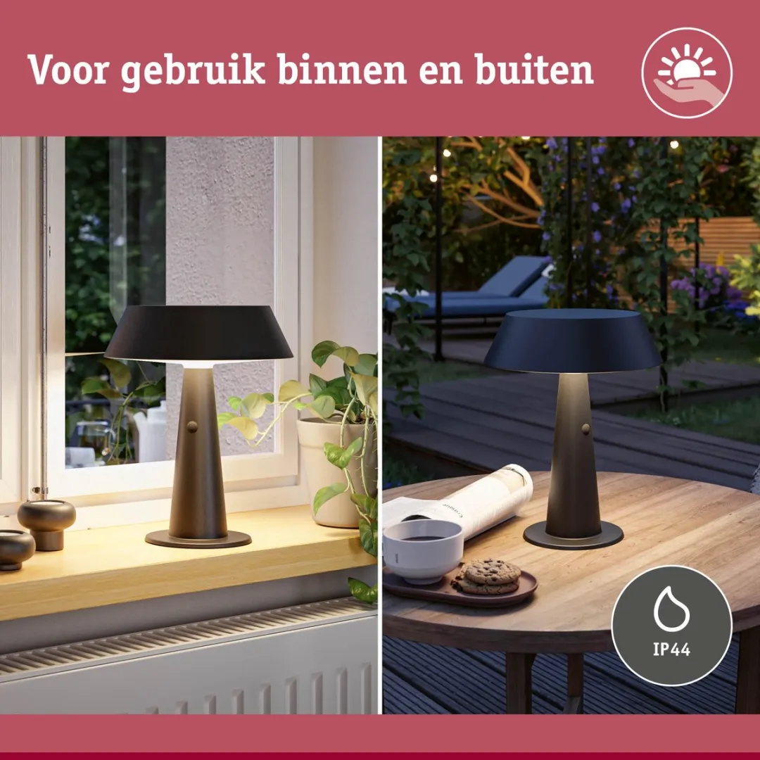 Paulmann Soala Solar LED-tafellamp 2700K 165lm - Antraciet