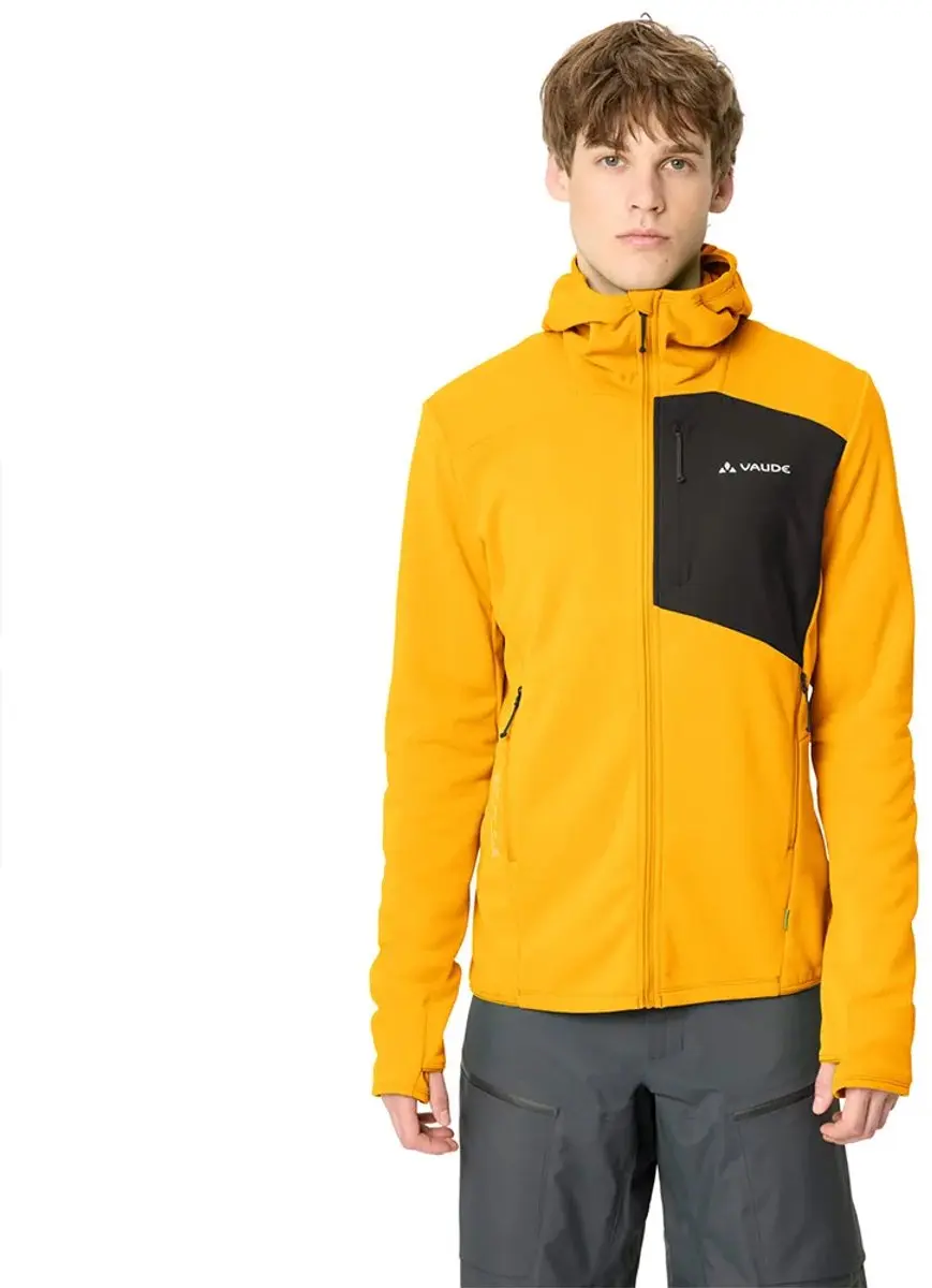 Vaude Monviso Iii Fleece Met Volledige Rits Geel L Man