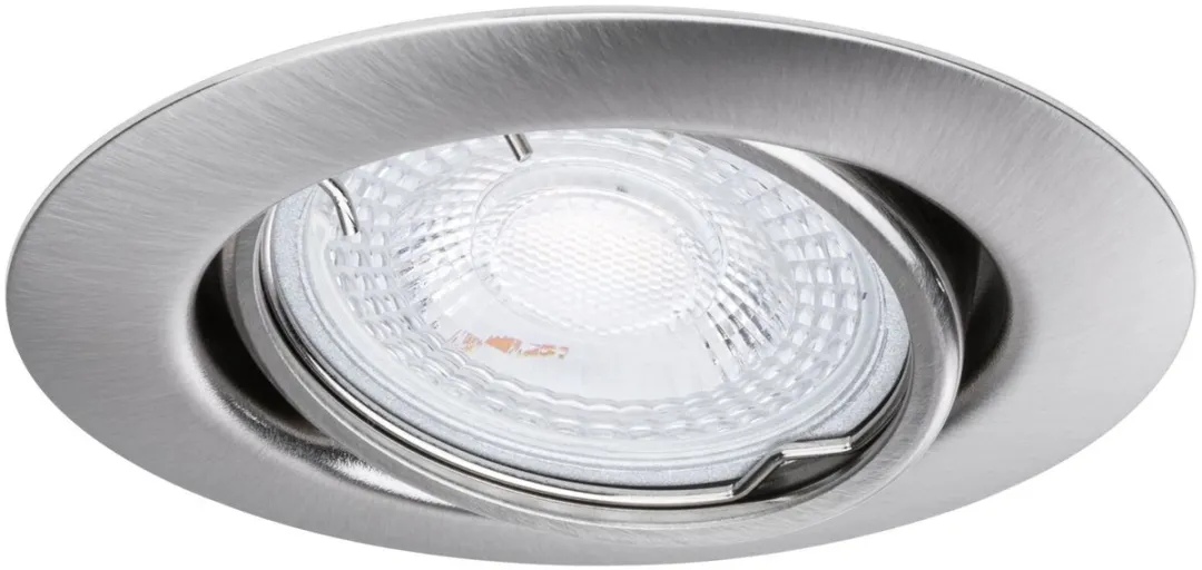 Paulmann Base Basisset Inbouwlamp 10x GU10 - 90mm - Staal geborsteld