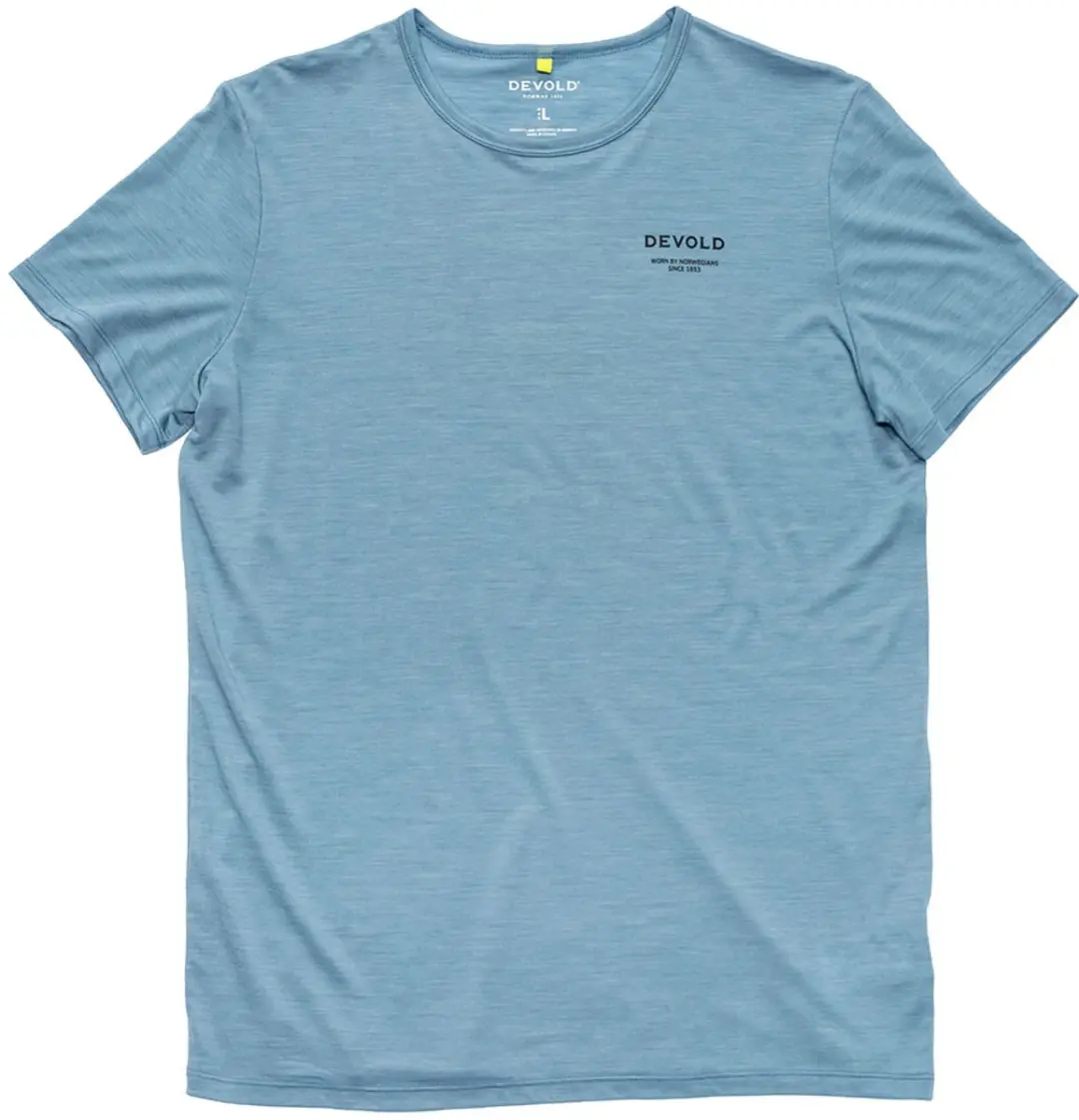 Devold Of Norway Active Worn By T-shirt Met Korte Mouwen Blauw XL Man