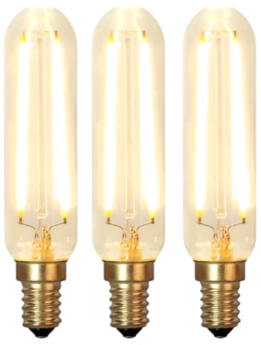 Star Trading Staaflamp E14 2.5W Super Warm Wit - 3 Stuks