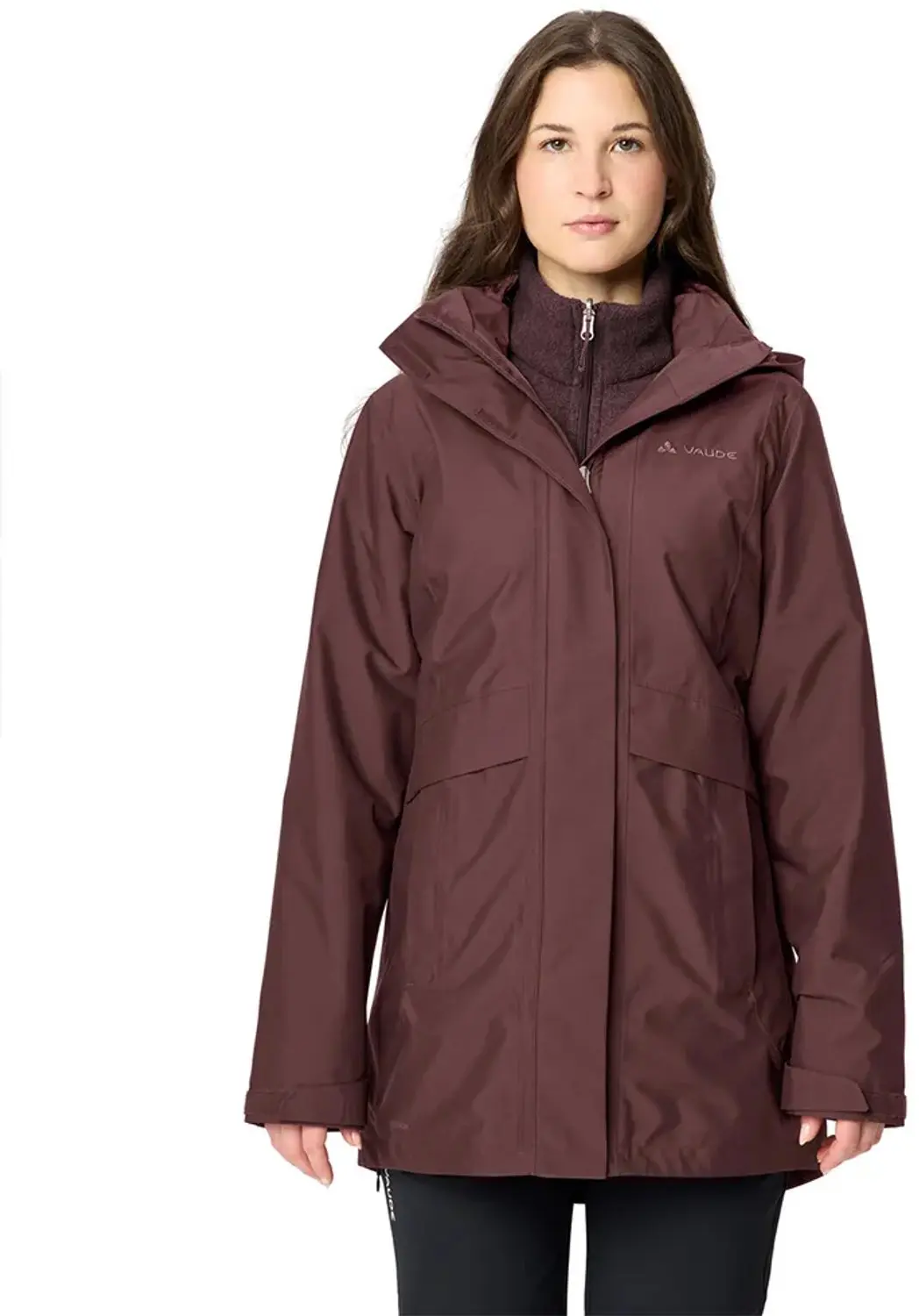 Vaude Idris 3in1 Iv Afneembare Jas Paars 40 Vrouw