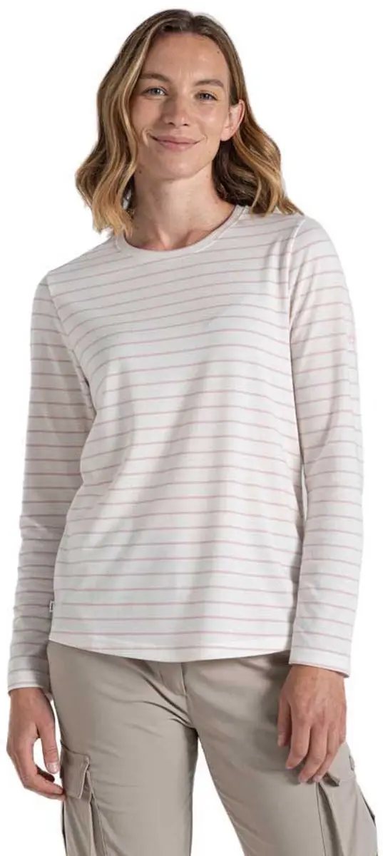 Craghoppers Nosilife Akona T-shirt Met Lange Mouwen Beige 46 Vrouw