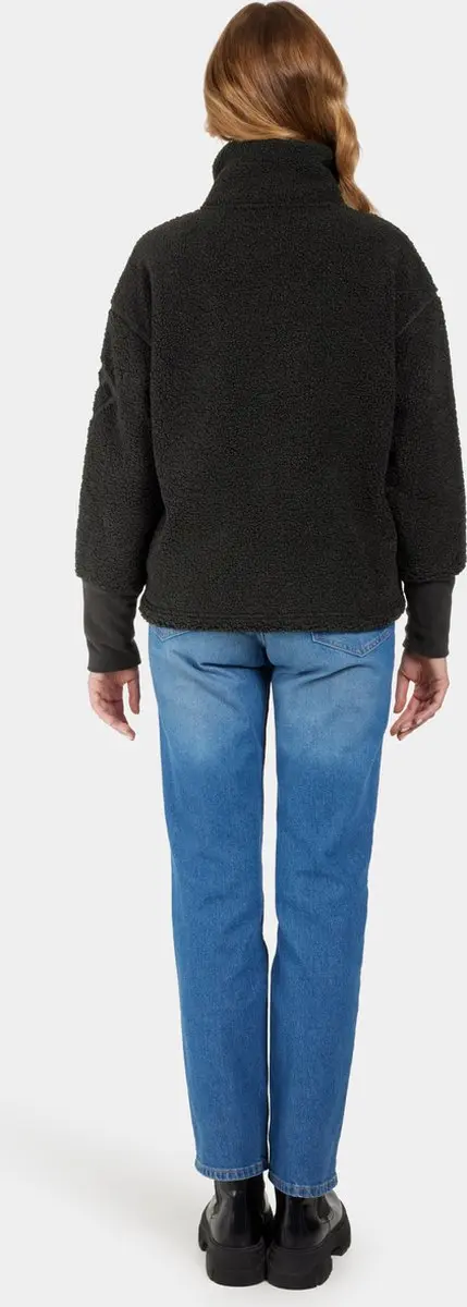 Didriksons Mella FZ 3 Dames Fleecevest - Zwart - Maat 40 - afbeelding 5 van 6