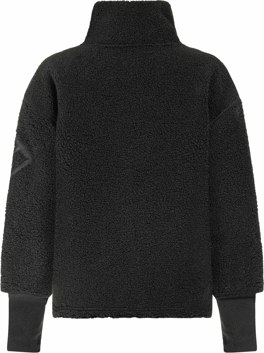 Didriksons Mella FZ 3 Dames Fleecevest - Zwart - Maat 40 - afbeelding 3 van 6