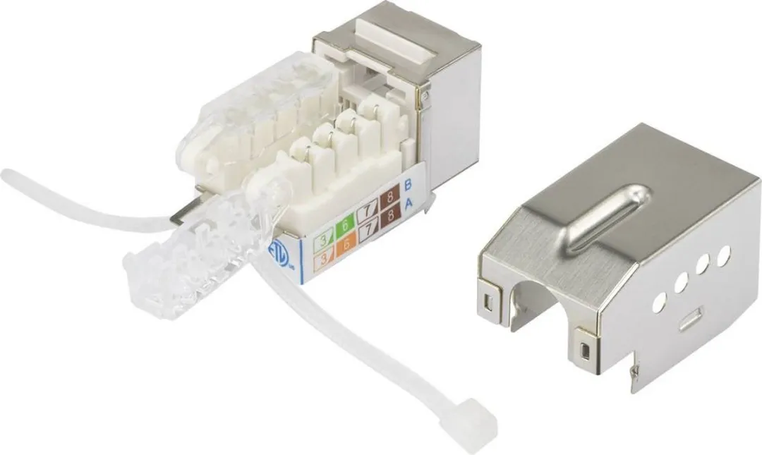 Renkforce RJ45-inbouwmodule KS10 CAT 6A - 8 Stuks