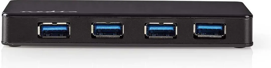 Nedis UHUBU3420BK USB-Hub 4 Poorten