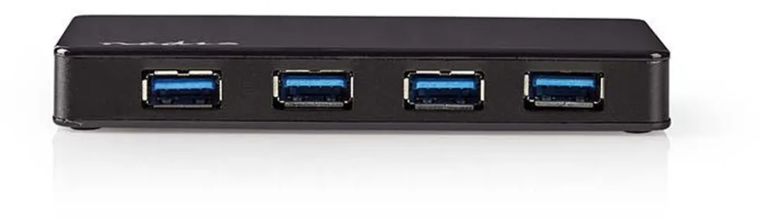 Nedis UHUBU3420BK USB-Hub 4 Poorten - USB 3.2 Gen 1 - Zwart