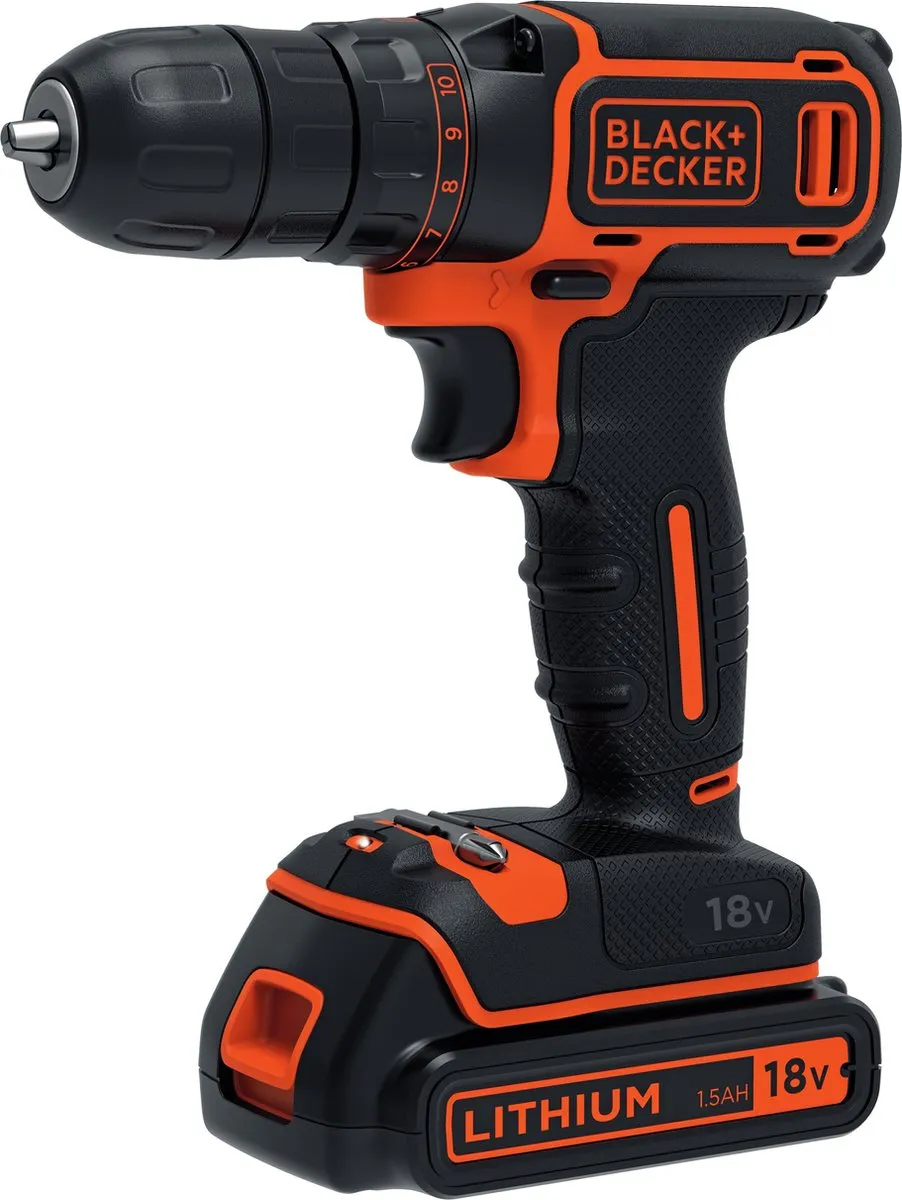 BLACK+DECKER BDCDC18-QW Schroef-/boormachine 18V - 1500mAh
