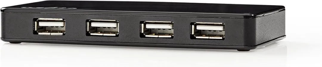 Nedis UHUBU2730BK USB-Hub 7 Poorten - USB 2.0 - Zwart