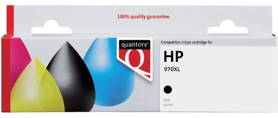 Quantore HP 970XL Inktcartridge - Zwart 10531 pagina's