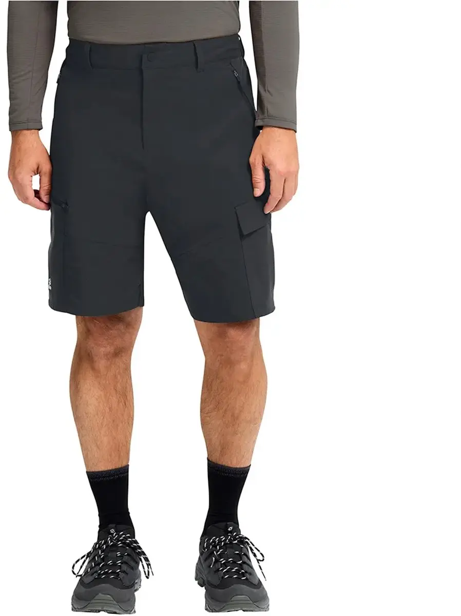 Jack Wolfskin Ridge Hike Korte Broek Zwart 32 Man