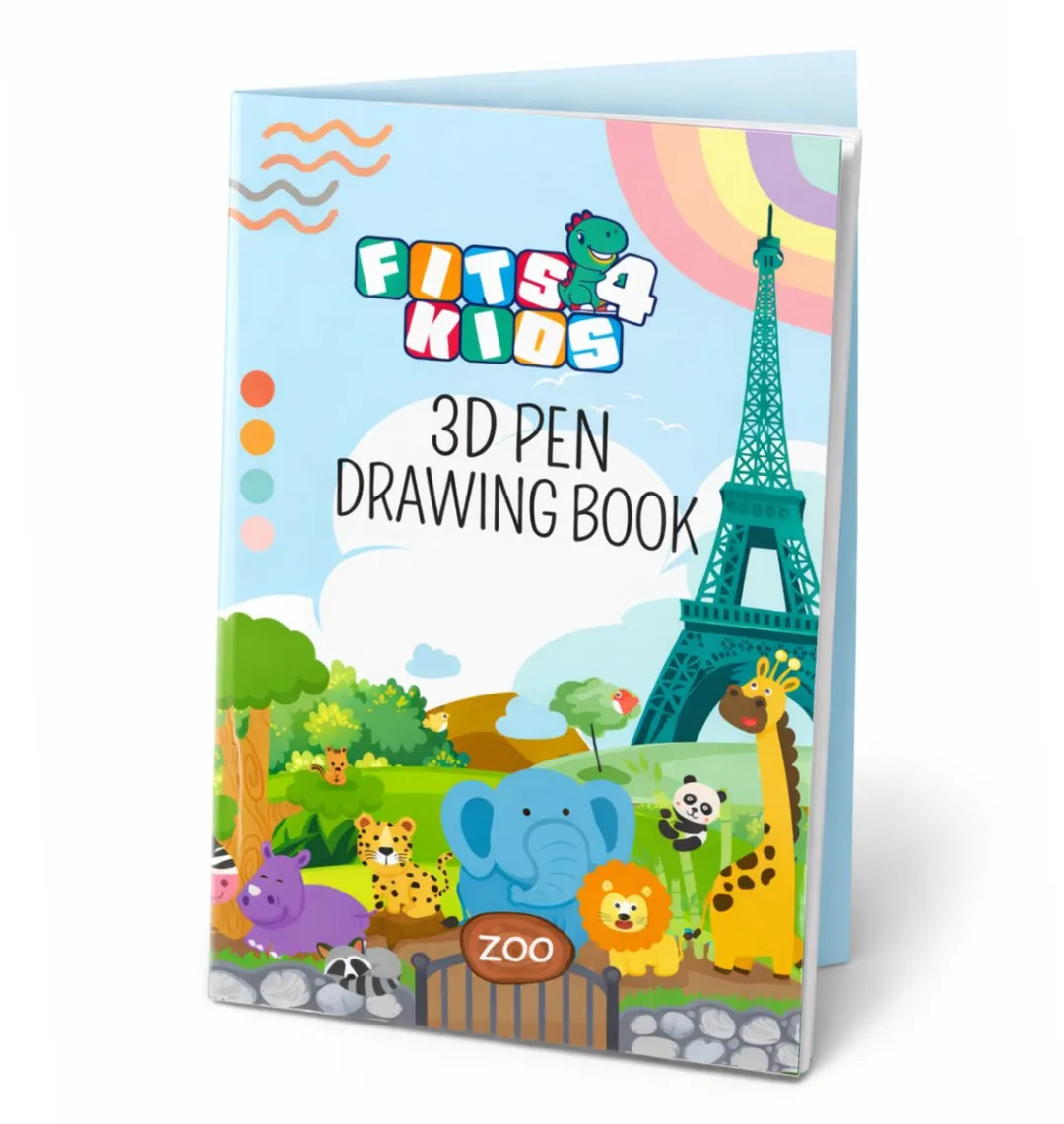Fits4kids Sjablonenboek XXL met Overtrekvel