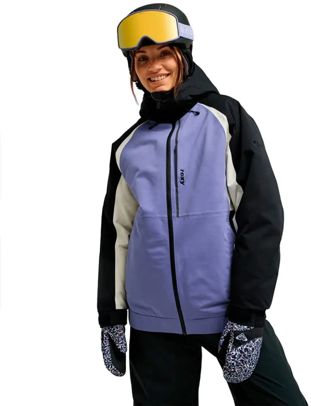Roxy Crystal Clear Jas Blauw,Paars S Vrouw