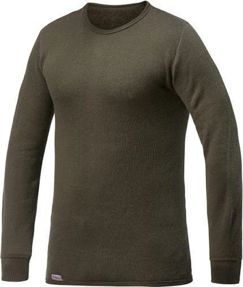 Merino Base Layer Crewneck 200 Outdoorshirt  Pine Green