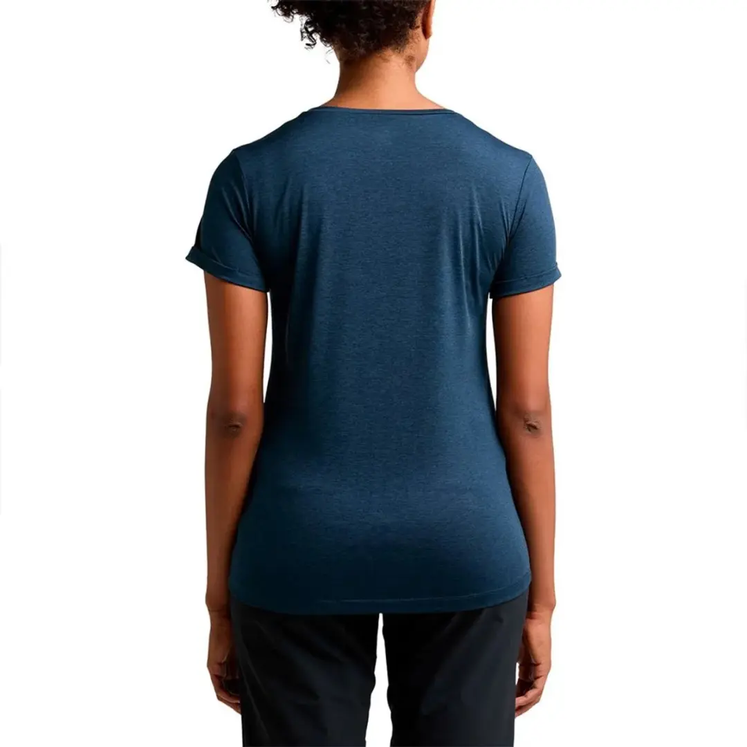Haglöfs Ridge Hike Dames T-shirt - Tarn Blue - S - afbeelding 2 van 3