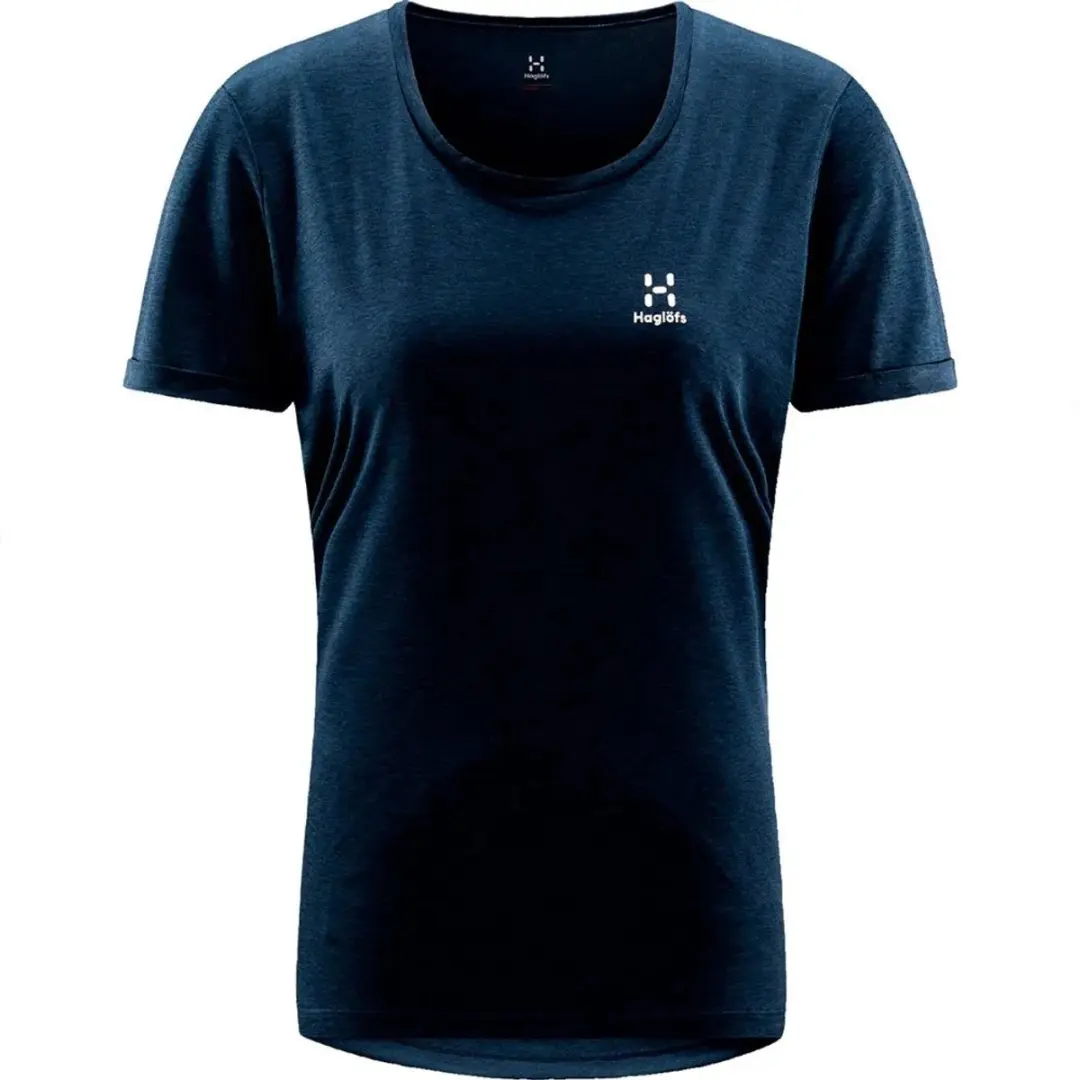 Haglöfs Ridge Hike Dames T-shirt - Tarn Blue - S - afbeelding 3 van 3