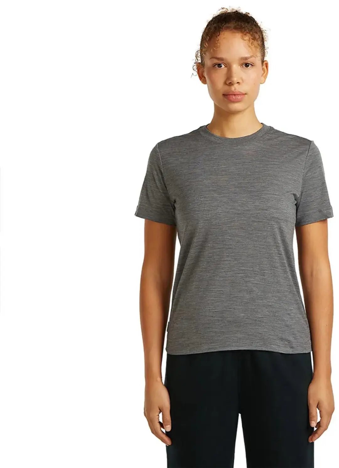 Icebreaker 15.5 Merinofine™ Jersey T-shirt Met Korte Mouwen Grijs XL Vrouw