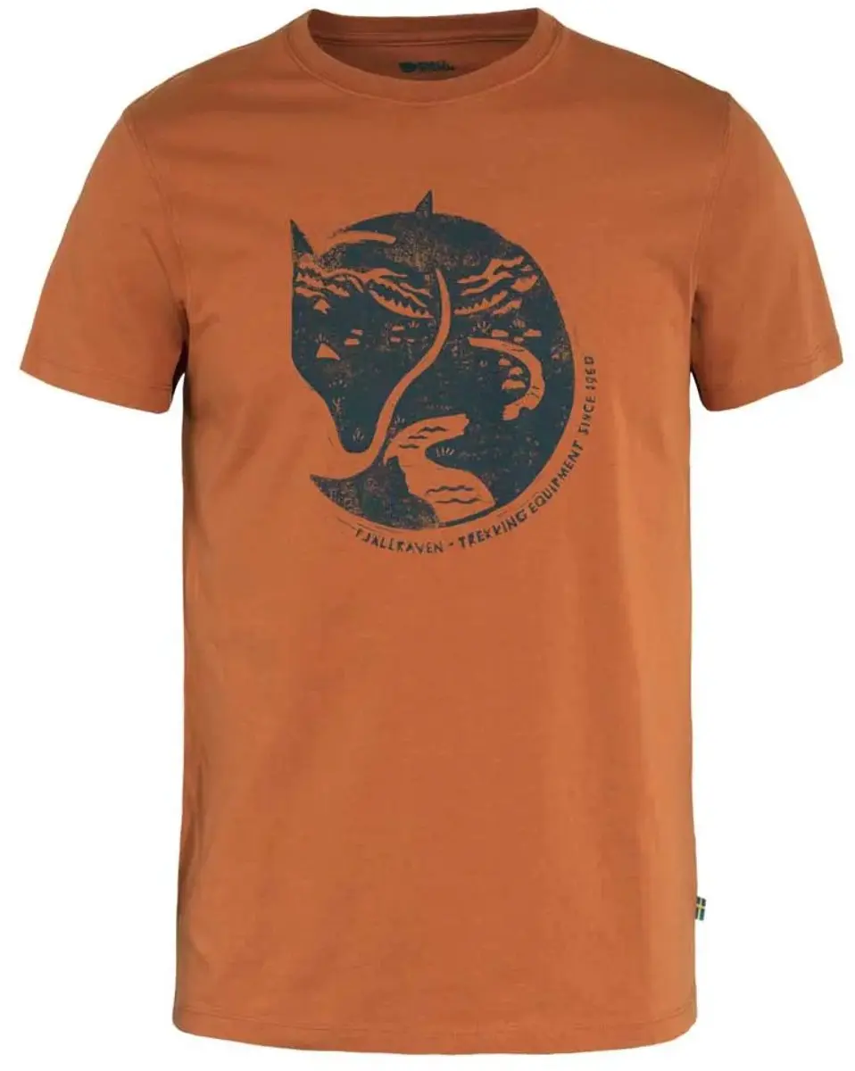 Fjällräven Arctic Fox T-shirt Heren - Terracotta Brown - afbeelding 4 van 4