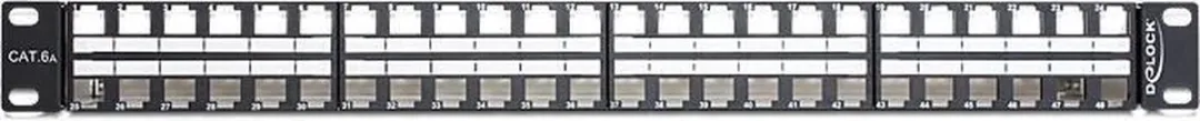 Delock Patchpanel 1HE 48 Poorten - Zwart